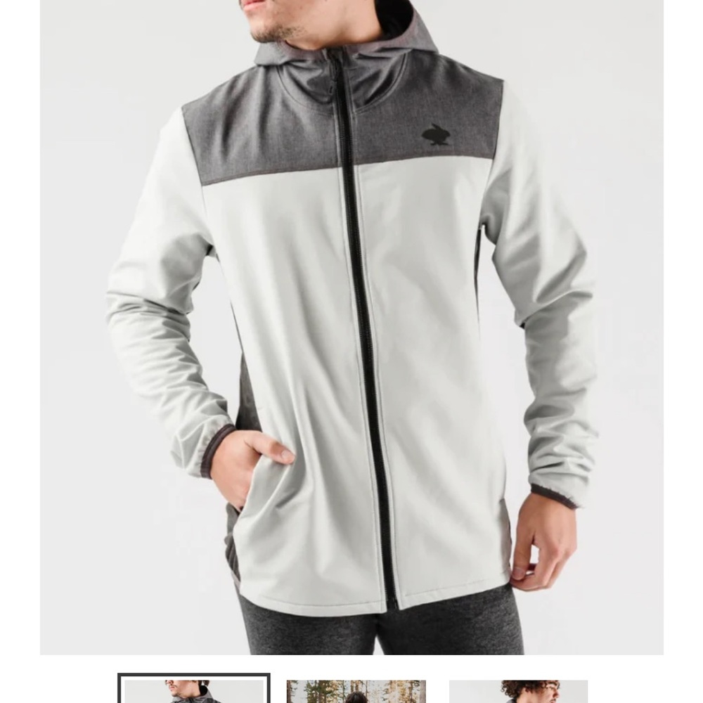 Like New Rabbit Men’s Let ‘er Zip Hoodie Size Small